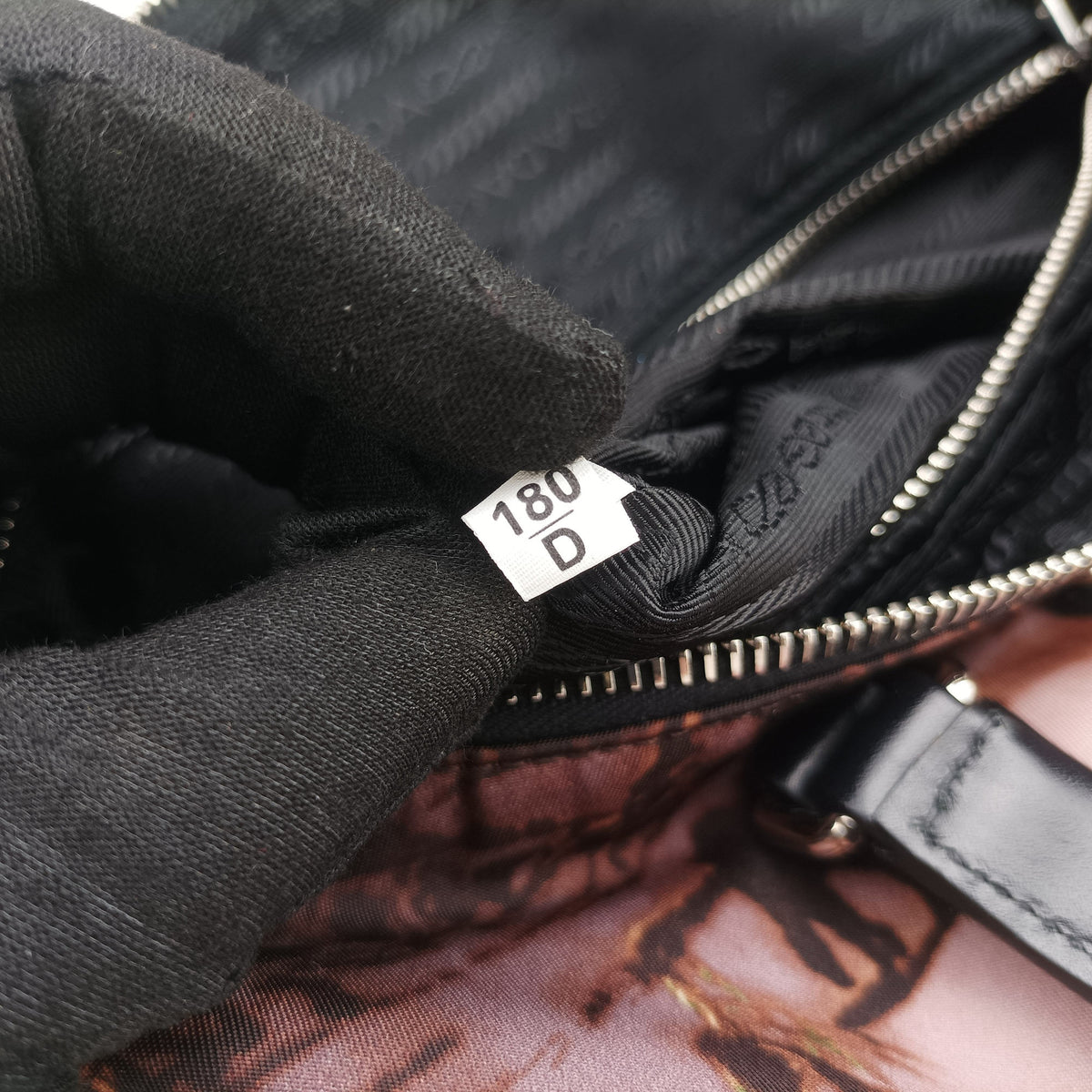 Secondhand Prada Tessuto Print Boston Multicolour Nylonｘ leather  handbag | stylenewstar