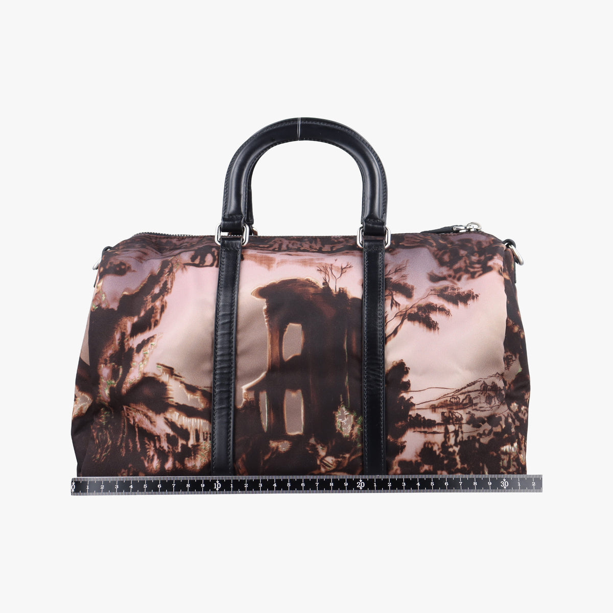 Secondhand Prada Tessuto Print Boston Multicolour Nylonｘ leather  handbag | stylenewstar