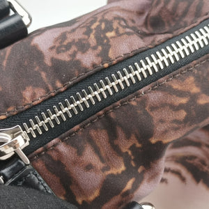 Secondhand Prada Tessuto Print Boston Multicolour Nylonｘ leather  handbag | stylenewstar