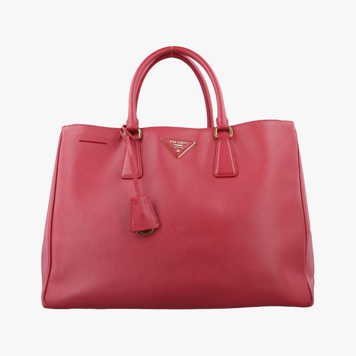 Pre-owned Prada Galleria Red SAFFIANO Leather BN1786 handbag | stylenewstar