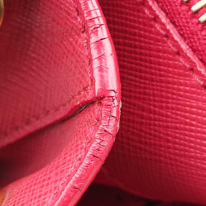 Pre-owned Prada Galleria Red SAFFIANO Leather BN1786 handbag | stylenewstar
