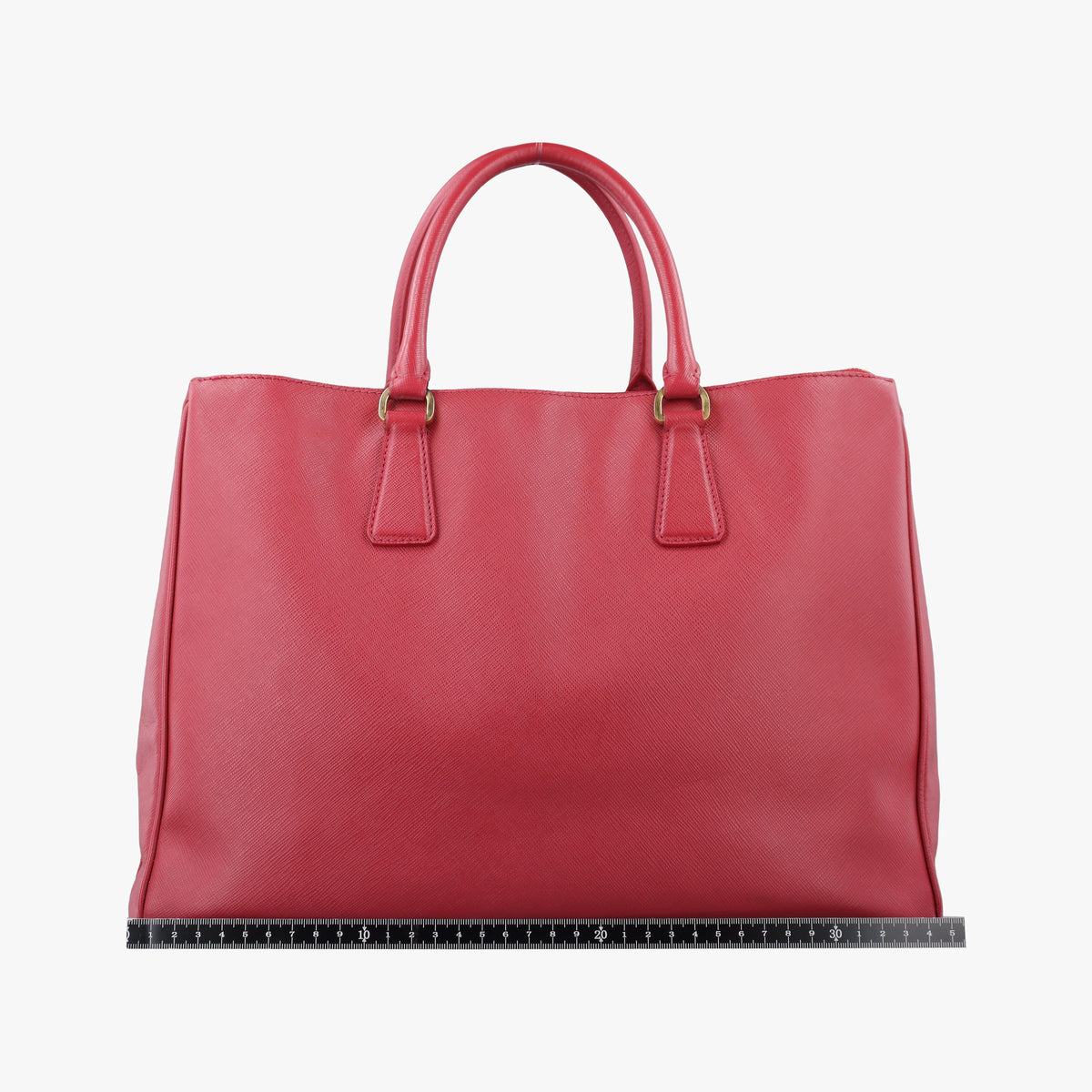 Pre-owned Prada Galleria Red SAFFIANO Leather BN1786 handbag | stylenewstar