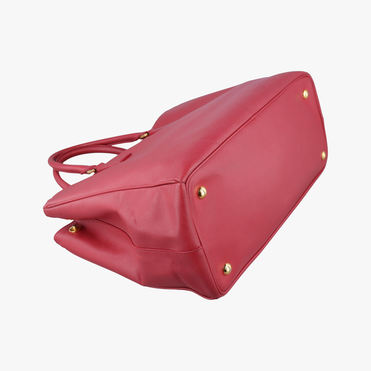Pre-owned Prada Galleria Red SAFFIANO Leather BN1786 handbag | stylenewstar