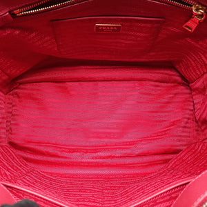 Pre-owned Prada Galleria Red SAFFIANO Leather BN1786 handbag | stylenewstar