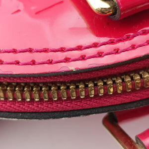 Pre-owned Louis Vuitton Alma BB pomme d'amour Vernis M90174 shoulderbag | stylenewstar