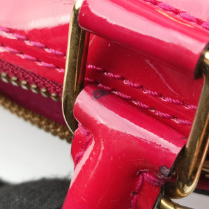 Pre-owned Louis Vuitton Alma BB pomme d'amour Vernis M90174 shoulderbag | stylenewstar