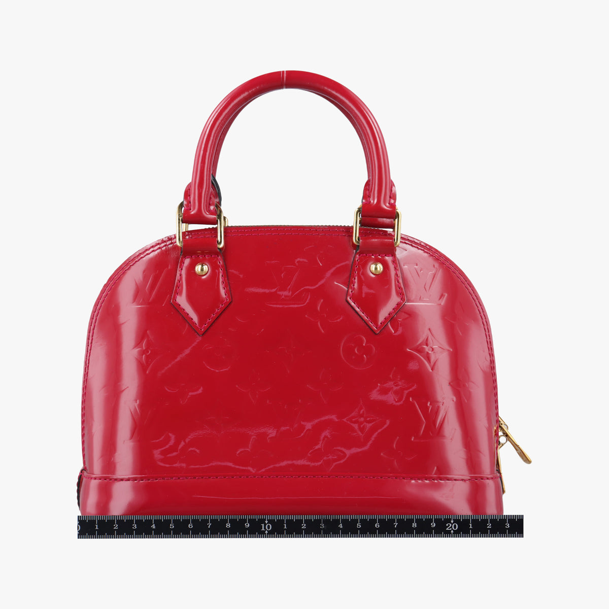 Pre-owned Louis Vuitton Alma BB pomme d'amour Vernis M90174 shoulderbag | stylenewstar