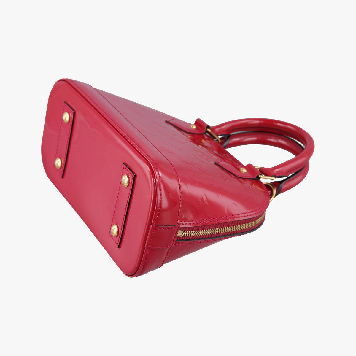 Pre-owned Louis Vuitton Alma BB pomme d'amour Vernis M90174 shoulderbag | stylenewstar