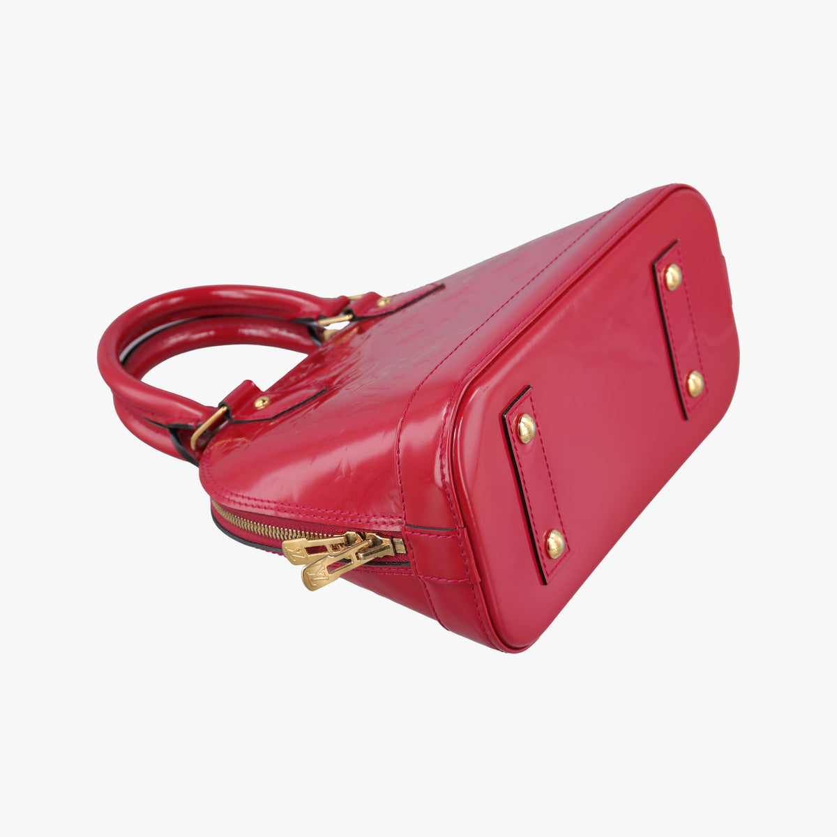 Pre-owned Louis Vuitton Alma BB pomme d'amour Vernis M90174 shoulderbag | stylenewstar