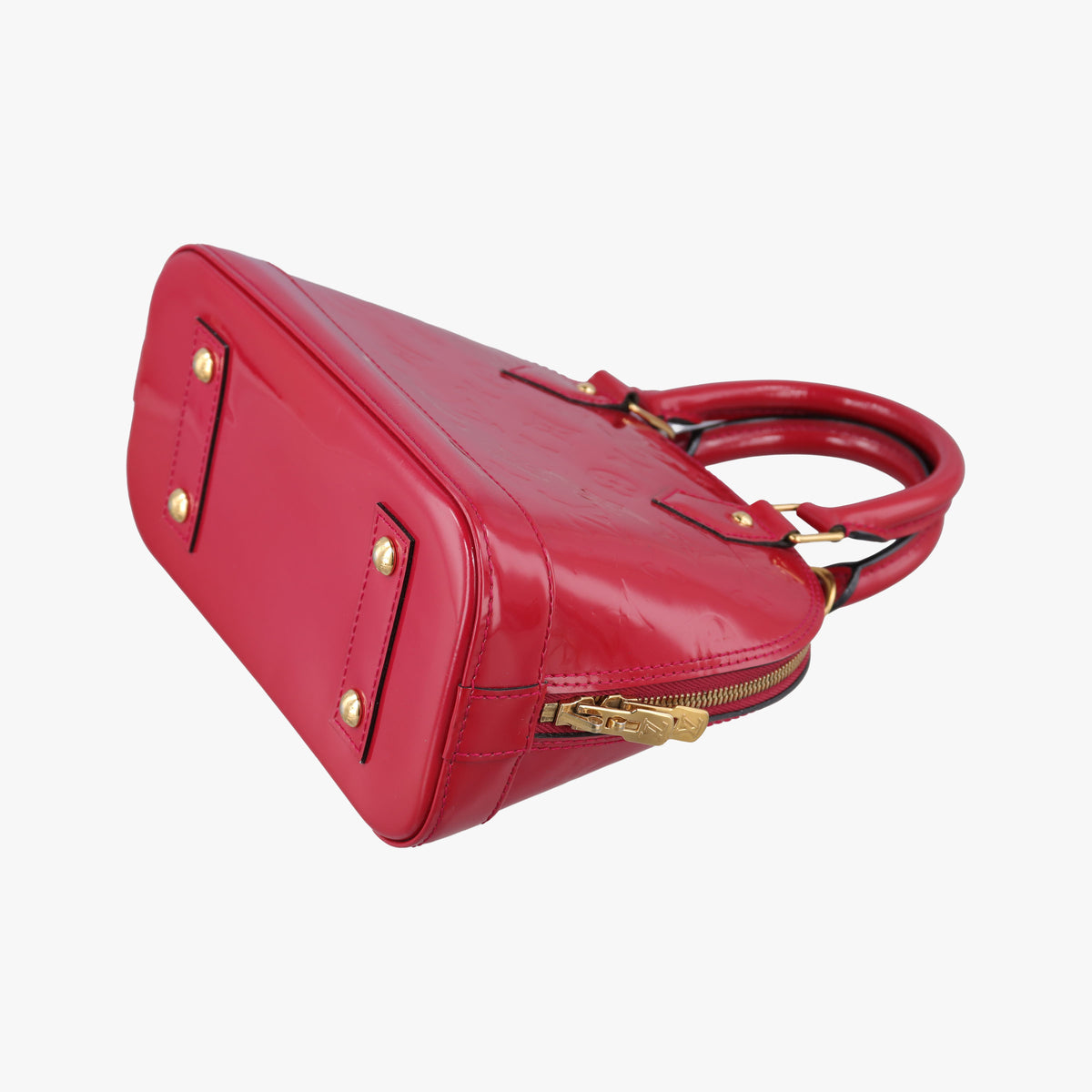 Pre-owned Louis Vuitton Alma BB pomme d'amour Vernis M90174 shoulderbag | stylenewstar