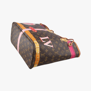 Secondhand Louis Vuitton Neverfull MM Summer Trunk brown×Multicolor Monogram Canvas M41390 handbag | stylenewstar