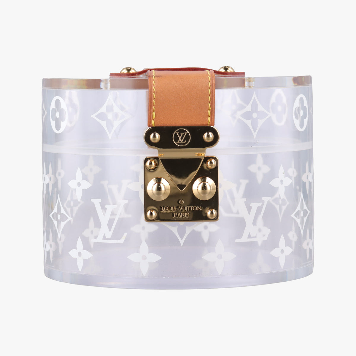 Vintage Louis Vuitton Box Scott Transparent Monogram Plexiglass  clutchbag | stylenewstar