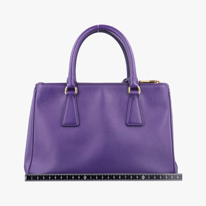 Pre-owned Prada Galleria Purple SAFFIANO Leather BN1801 handbag | stylenewstar