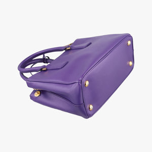 Pre-owned Prada Galleria Purple SAFFIANO Leather BN1801 handbag | stylenewstar