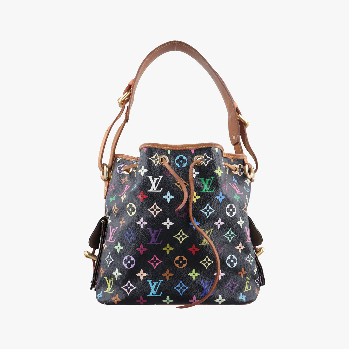 Pre-owned Louis Vuitton Petit Noe Noir Monogram Multicolor M42230 shoulderbag | stylenewstar