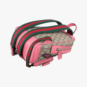 Pre-owned Gucci GG Supreme Sequins Beige×Pink×Multicolor PVC coated canvas×Leather 427631 backpack/rucksack | stylenewstar