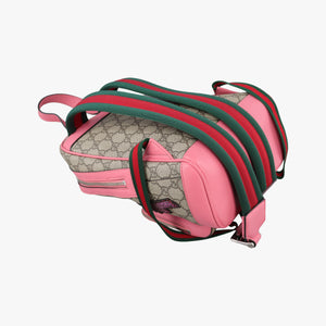 Pre-owned Gucci GG Supreme Sequins Beige×Pink×Multicolor PVC coated canvas×Leather 427631 backpack/rucksack | stylenewstar