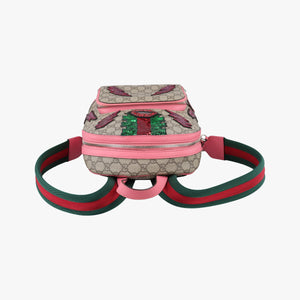 Pre-owned Gucci GG Supreme Sequins Beige×Pink×Multicolor PVC coated canvas×Leather 427631 backpack/rucksack | stylenewstar