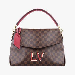 Pre-owned Louis Vuitton Beaubourg EBENE×Scarlet Damier Canvas N40176 handbag | stylenewstar