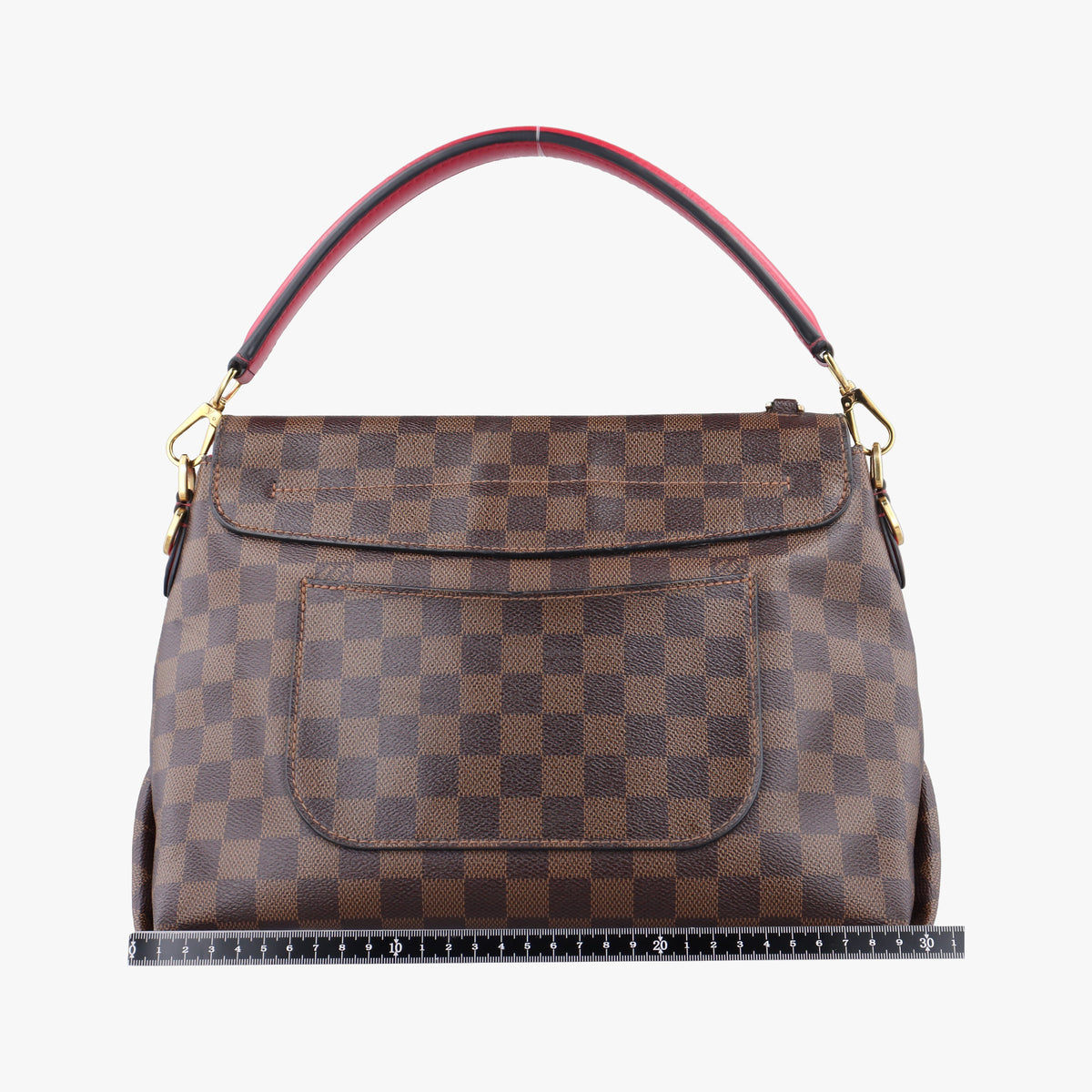 Pre-owned Louis Vuitton Beaubourg EBENE×Scarlet Damier Canvas N40176 handbag | stylenewstar