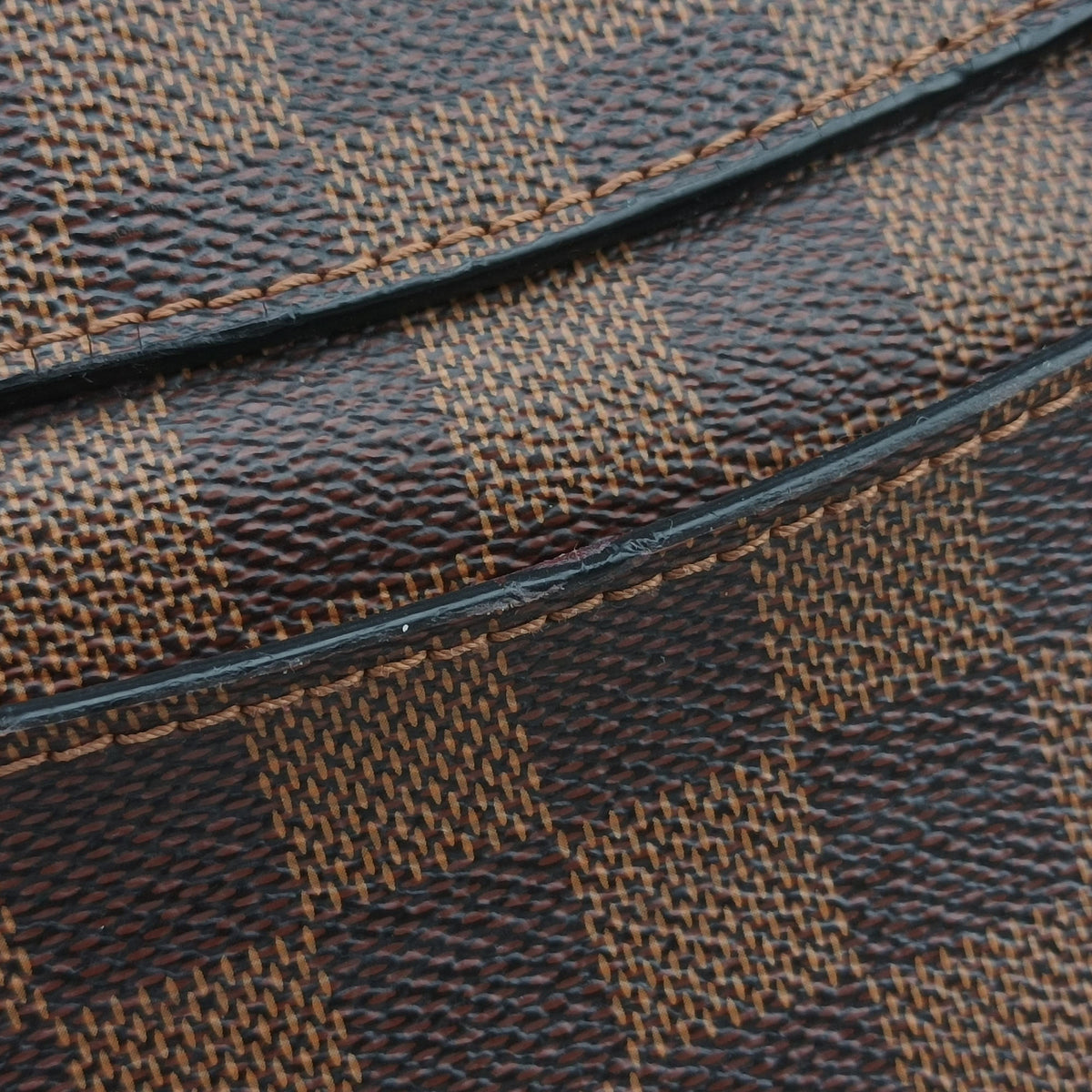 Pre-owned Louis Vuitton Beaubourg EBENE×Scarlet Damier Canvas N40176 handbag | stylenewstar