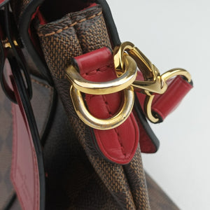 Pre-owned Louis Vuitton Beaubourg EBENE×Scarlet Damier Canvas N40176 handbag | stylenewstar