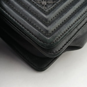 Pre-owned Chanel BOY CHANEL Black Leather A67086 shoulderbag | stylenewstar