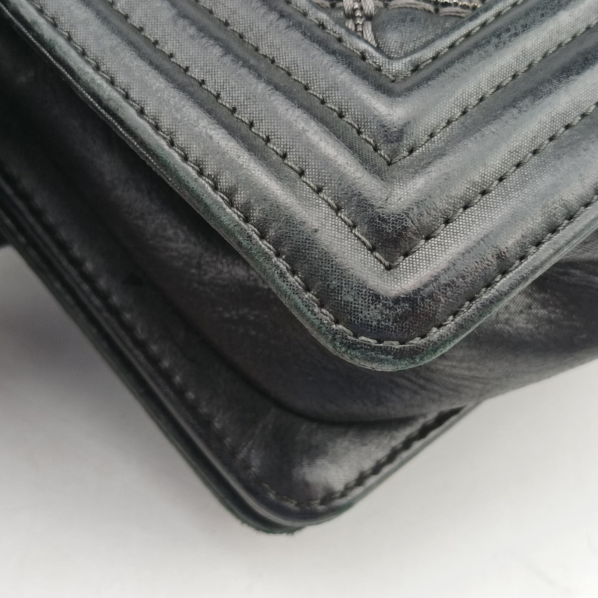 Pre-owned Chanel BOY CHANEL Black Leather A67086 shoulderbag | stylenewstar