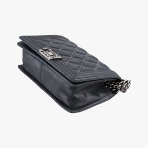 Pre-owned Chanel BOY CHANEL Black Leather A67086 shoulderbag | stylenewstar