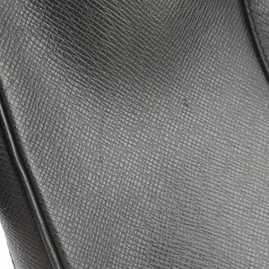 Pre-owned Louis Vuitton Port Document Voyage PM black Taiga M33412 businessbag | stylenewstar