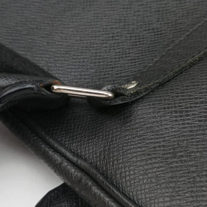 Pre-owned Louis Vuitton Port Document Voyage PM black Taiga M33412 businessbag | stylenewstar
