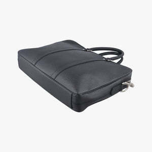 Pre-owned Louis Vuitton Port Document Voyage PM black Taiga M33412 businessbag | stylenewstar