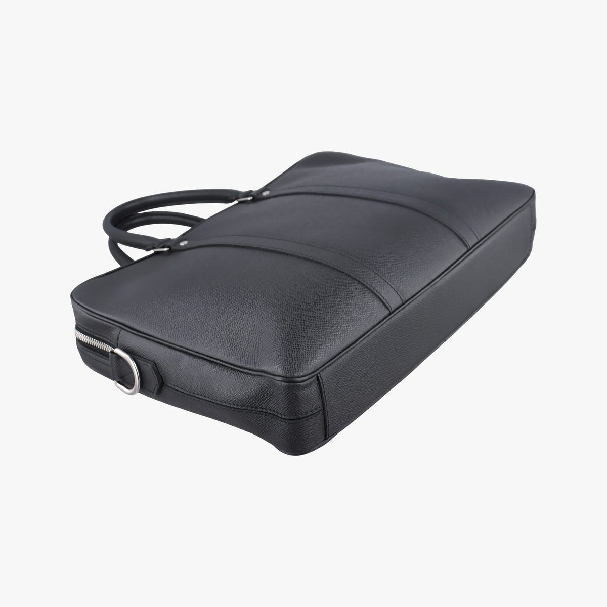 Pre-owned Louis Vuitton Port Document Voyage PM black Taiga M33412 businessbag | stylenewstar