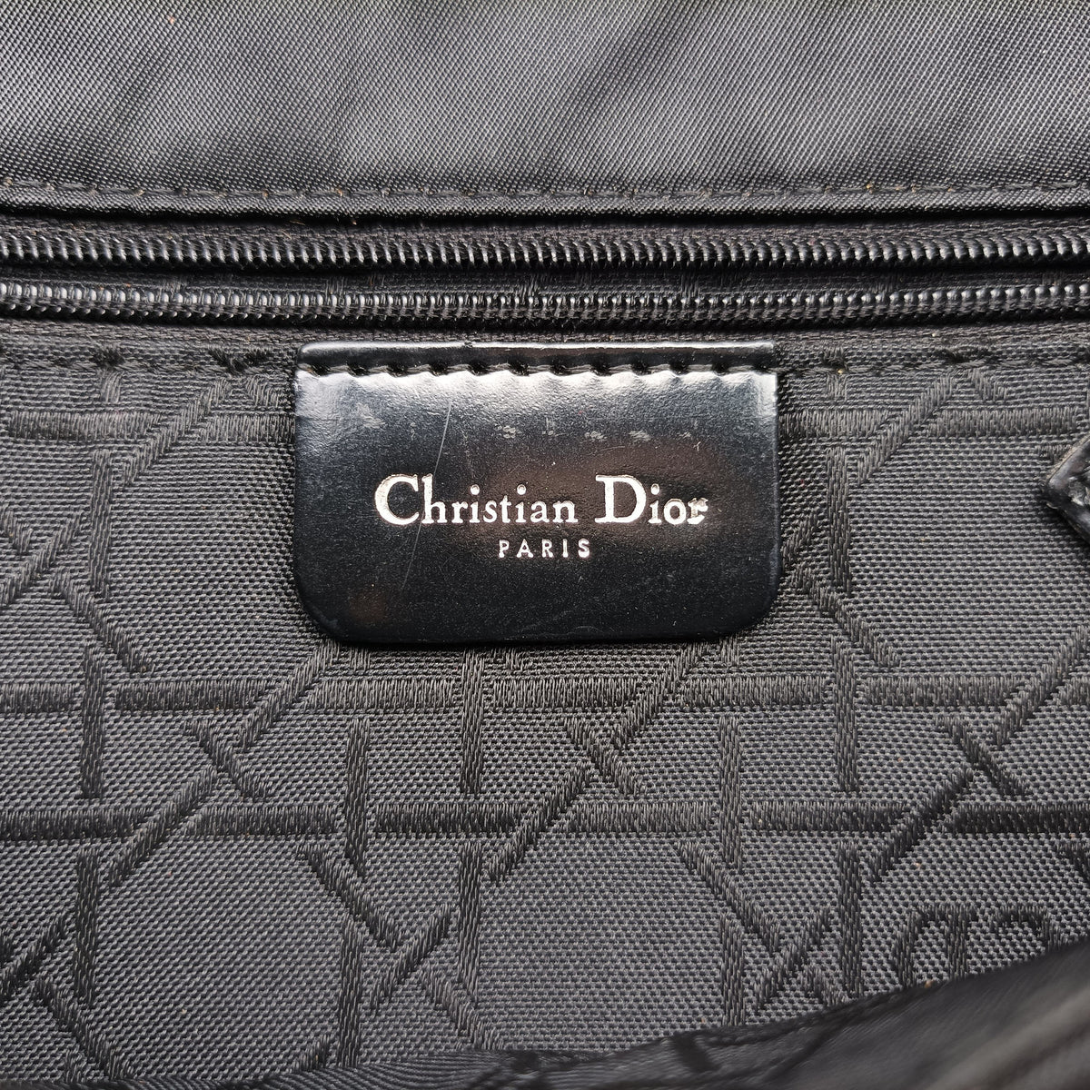 Secondhand Christian Dior Malice pearl Black Nylon×leather  shoulderbag | stylenewstar