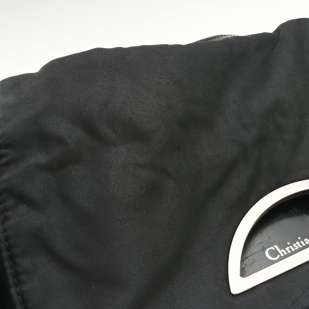 Secondhand Christian Dior Malice pearl Black Nylon×leather  shoulderbag | stylenewstar