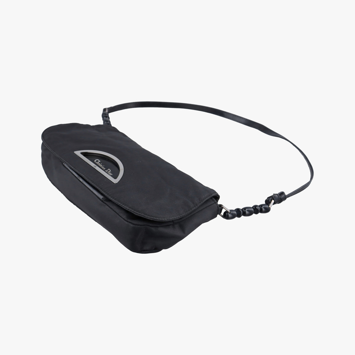 Secondhand Christian Dior Malice pearl Black Nylon×leather  shoulderbag | stylenewstar