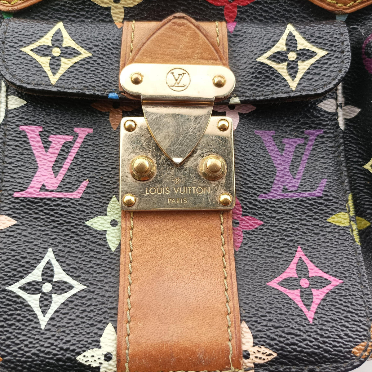 Pre-owned Louis Vuitton SPEEDY 30 Noir Monogram Multicolor M92642 handbag | stylenewstar
