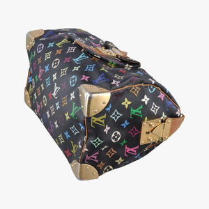 Pre-owned Louis Vuitton SPEEDY 30 Noir Monogram Multicolor M92642 handbag | stylenewstar