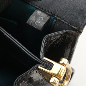 Pre-owned Gucci Ophidia Black Suede×Leather 503877 shoulderbag | stylenewstar