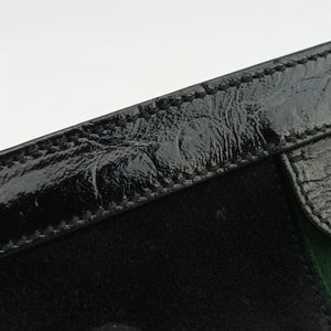 Pre-owned Gucci Ophidia Black Suede×Leather 503877 shoulderbag | stylenewstar