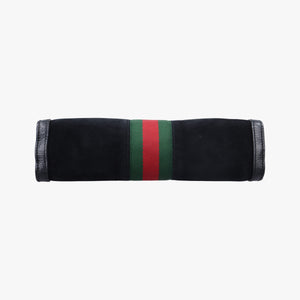 Pre-owned Gucci Ophidia Black Suede×Leather 503877 shoulderbag | stylenewstar