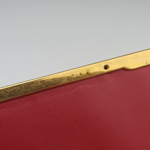 Secondhand Prada Cahier Red x Black Leather 1BD045 shoulderbag | stylenewstar