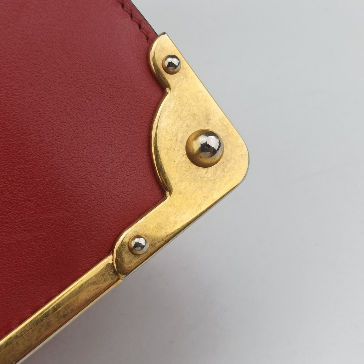 Secondhand Prada Cahier Red x Black Leather 1BD045 shoulderbag | stylenewstar