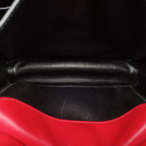 Secondhand Prada Cahier Red x Black Leather 1BD045 shoulderbag | stylenewstar