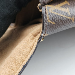 Pre-owned Louis Vuitton MARIGNAN brown×SESAME Monogram Canvas×calf leather M44544 shoulderbag | stylenewstar