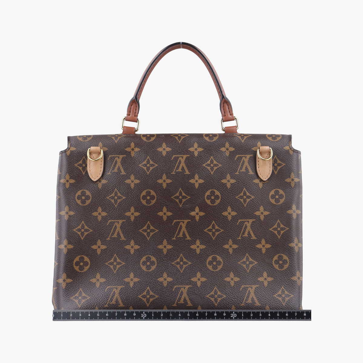Pre-owned Louis Vuitton MARIGNAN brown×SESAME Monogram Canvas×calf leather M44544 shoulderbag | stylenewstar