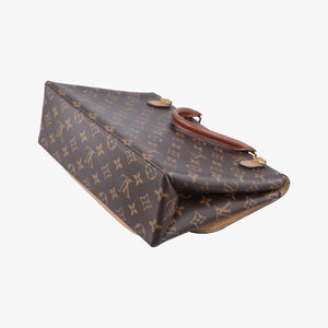 Pre-owned Louis Vuitton MARIGNAN brown×SESAME Monogram Canvas×calf leather M44544 shoulderbag | stylenewstar