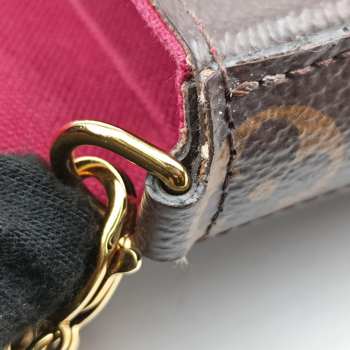 Pre-owned Louis Vuitton Pochette Felicie Brown Monogram Canvas M61276 shoulderbag | stylenewstar