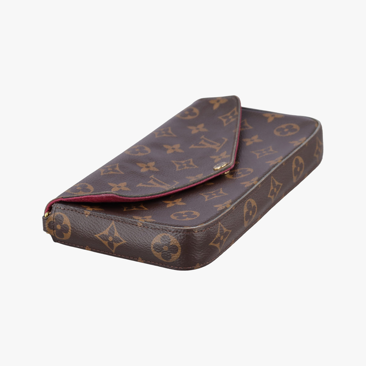 Pre-owned Louis Vuitton Pochette Felicie Brown Monogram Canvas M61276 shoulderbag | stylenewstar
