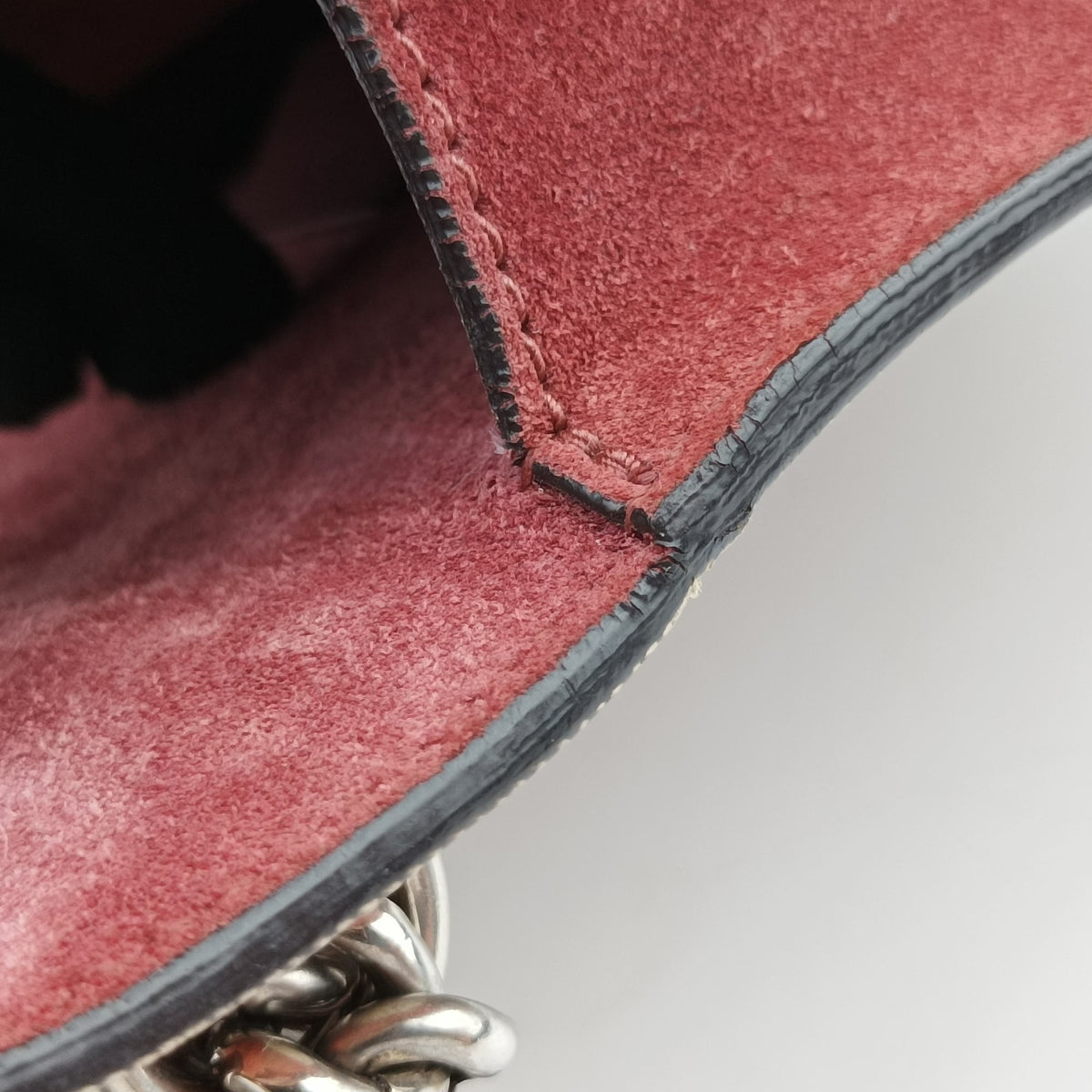 Secondhand Gucci Dionysus beige×red×multicolor PVC coated canvas × suede 421970 shoulderbag | stylenewstar